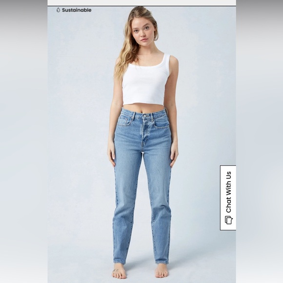 NWT! Size 26. Pacsun Eco Stretch Medium Indigo Dad Jeans. - Picture 1 of 10